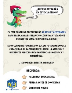 CUADERNO DE ESTIMULACIÓN COGNITIVA. ¿JUEGAS CONMIGO? 6-8 AÑOS de Aula en Juego. 2