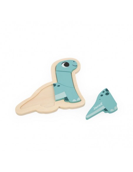 4 Puzzles evolutivos dino de Janod.
