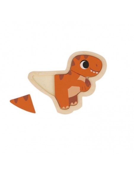 4 Puzzles evolutivos dino de Janod.