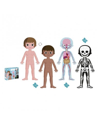 Puzzle educativo cuerpo humano de Janod.