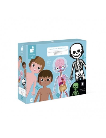 Puzzle educativo cuerpo humano de Janod.