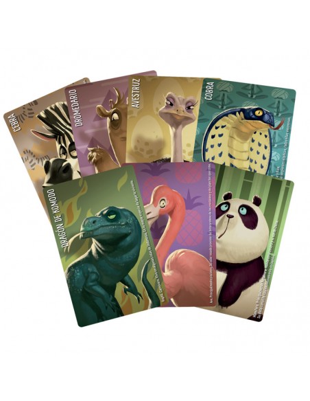 Similo Animales Salvajes es un juego de cartas cooperativo de Asmodee.