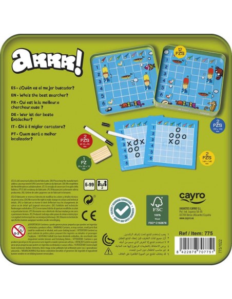 Arr! Madera es un juego magnético para niños de la editorial Cayro.