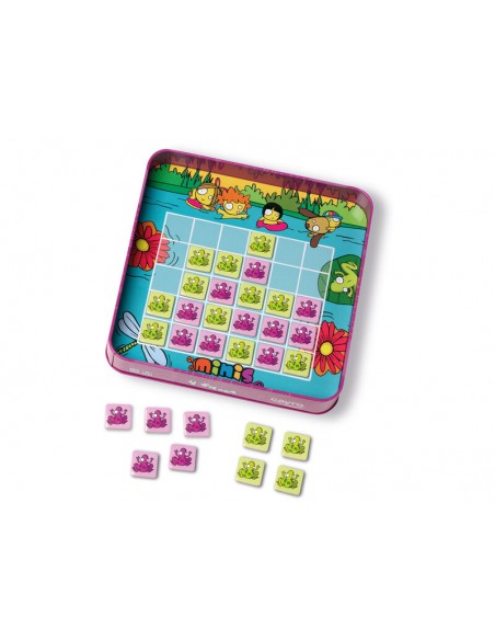 4 Frogs Madera es un juego de 4 en raya de Cayr