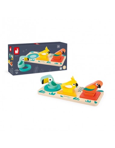 Tropik es un juguete de madera para niños a partir de 1 año, de Janod.