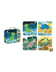 Se 4 Puzzles evolutivos dinosaurios de Janod. 2