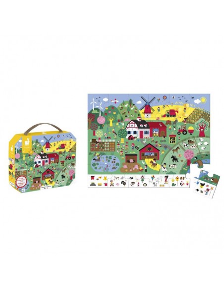 Puzzle de observación la Granja - 24 piezas de Janod.