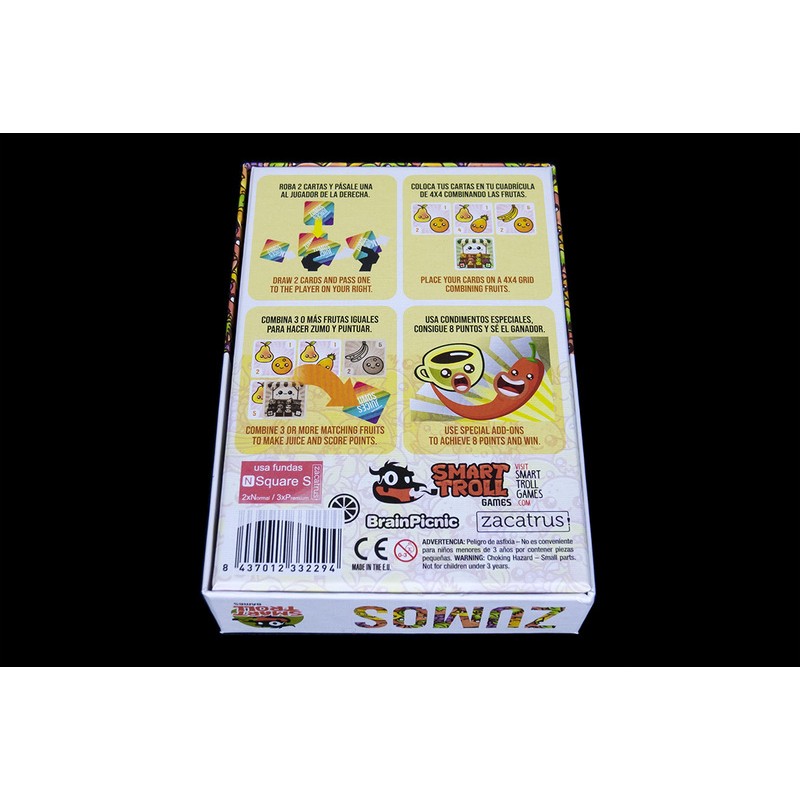 Zumos es un juego familiar editado por Zacatrus