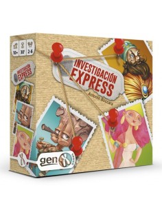 Investigación Express es un juego cooperativo de deducción e investigación de la editorial Gen X.