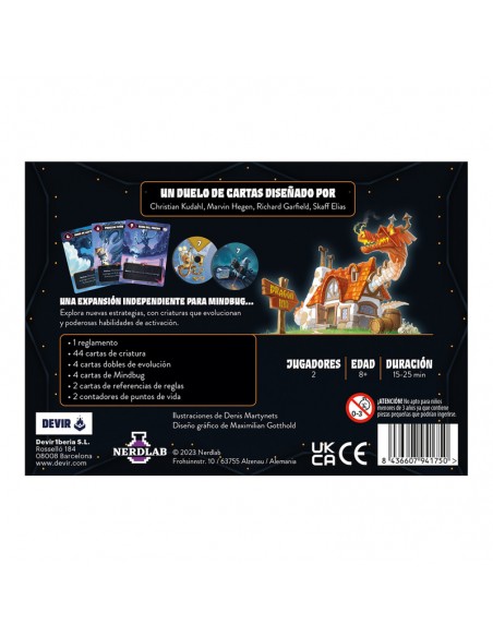 Mindbug más allá: Evolución es un juego de cartas de Devir.