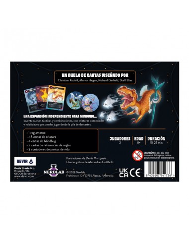 Mindbug más allá: Eternidad es una expansión autojugable de Mindbug de Devir.