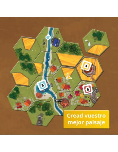 DorfRomantik es un juego de colocación de losetas ganador del mejor juego de 2023. Publicado por SD Games.