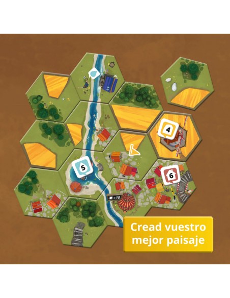 DorfRomantik es un juego de colocación de losetas ganador del mejor juego de 2023. Publicado por SD Games.