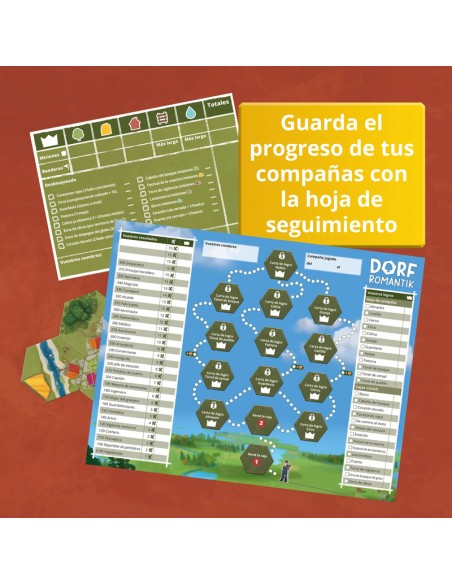 DorfRomantik es un juego de colocación de losetas ganador del mejor juego de 2023. Publicado por SD Games.