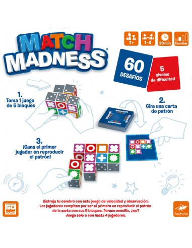 Match Madness es un juego de lógica y rapidez editado por SD Games.