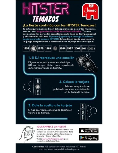 Hitster Temazos es un juego de música editado por Jumbo.
