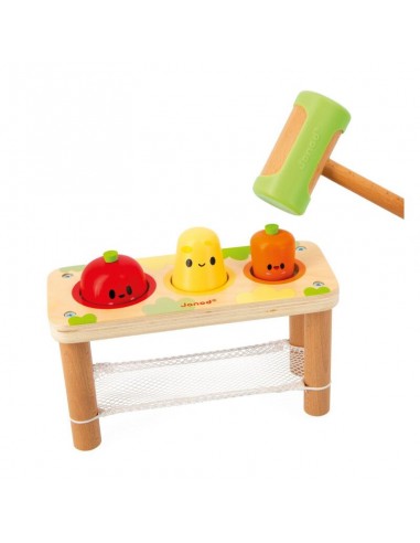 Juego para golpear verdura de Janod.