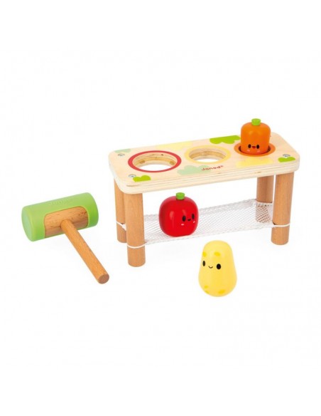 Juego para golpear verdura de Janod.