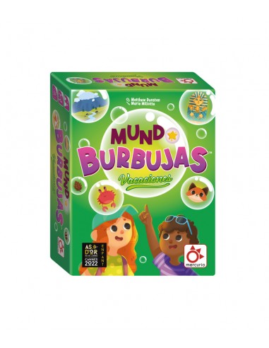 Mundo Burbujas es un juego de cartas infantil de Mercurio.