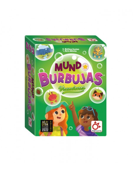 Mundo Burbujas es un juego de cartas infantil de Mercurio.