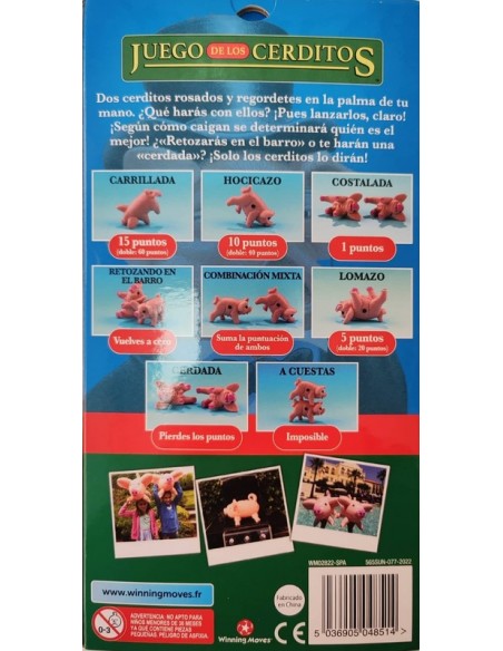 Pass the Pigs - Juego de los Cerditos es un divertido juego de Winning Moves.