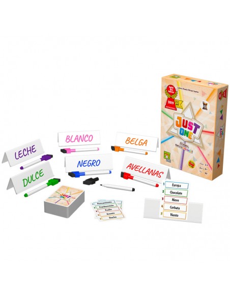 Just One es un juego cooperativo de palabras de la editorial Repos Prouction.