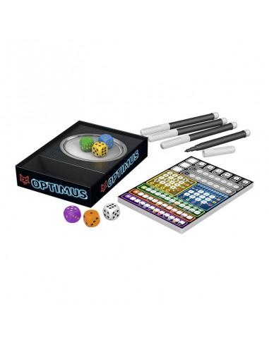 Optimus es un jugo de roll & Write de Devir.