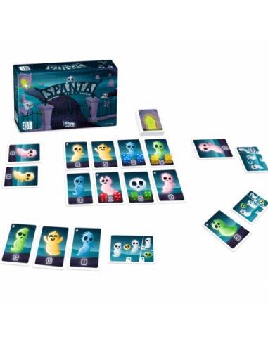 Spanta es un juego de cartas y dados de Cacahuete Games.
