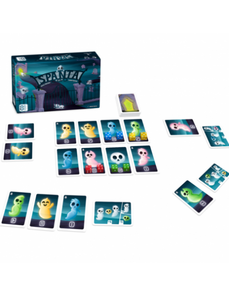 Spanta es un juego de cartas y dados de Cacahuete Games.