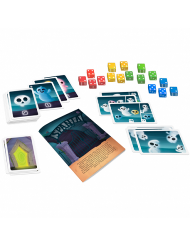 Spanta es un juego de cartas y dados de Cacahuete Games.