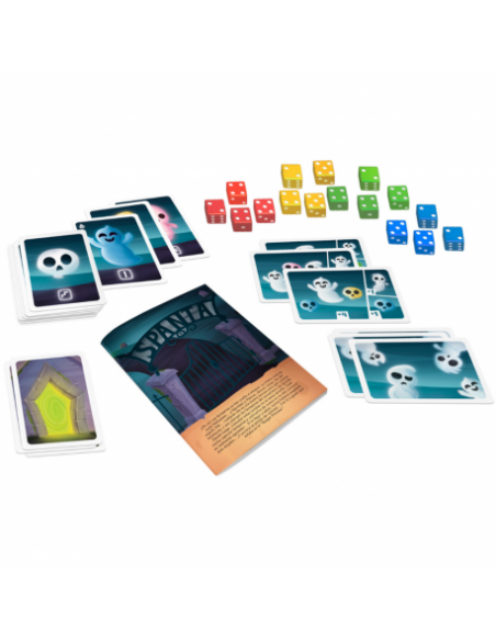 Spanta es un juego de cartas y dados de Cacahuete Games.