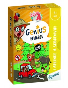Genius! Peligros es un cuaderno con 80 fichas de la editorial Aula en Juego.
