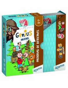 Genius! Misterios Club A es un cuaderno de actividades de Aula en Juego. 2