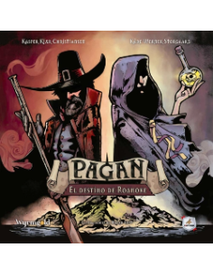 Pagan: El Destino de Roanoke es un divertido juego de cartas para dos jugadores, distribuido por Cantarero Coca.