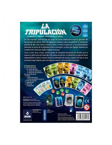 La Tripulación 2: Misión Mar Profundo es un juego de cartas de Devir.