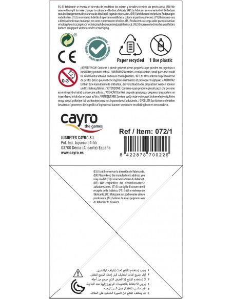 Juego de dados cubo forrado Poker fabricado por Cayro.