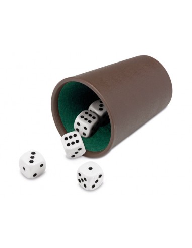 Juego de dados cubo forrado puntos de Cayro.