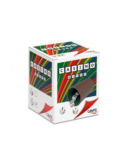 Juego de dados cubo forrado puntos de Cayro.