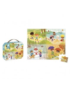 Puzle las Estaciones -36 piezas de Janod. 2