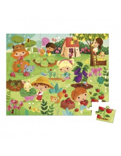 Puzle el Huerto - 36 piezas de Janod. 2