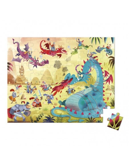 Puzzle Dragones 54 piezas de Janod.
