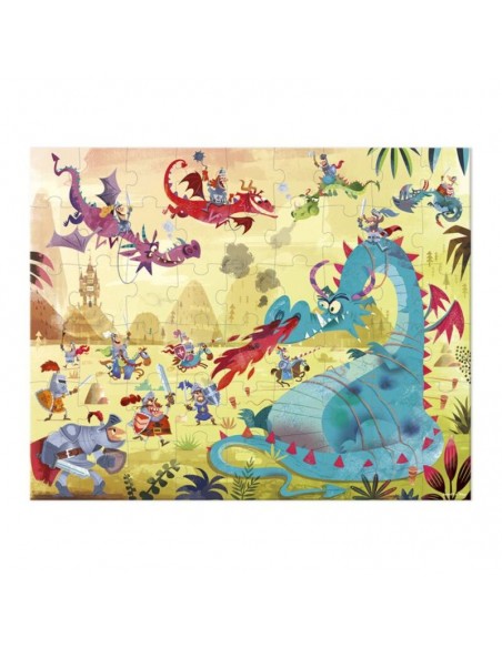 Puzzle Dragones 54 piezas de Janod.