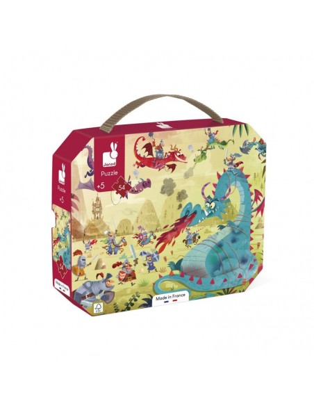 Puzzle Dragones 54 piezas de Janod.