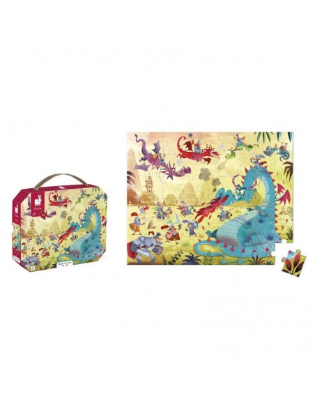 Puzzle Dragones 54 piezas de Janod.