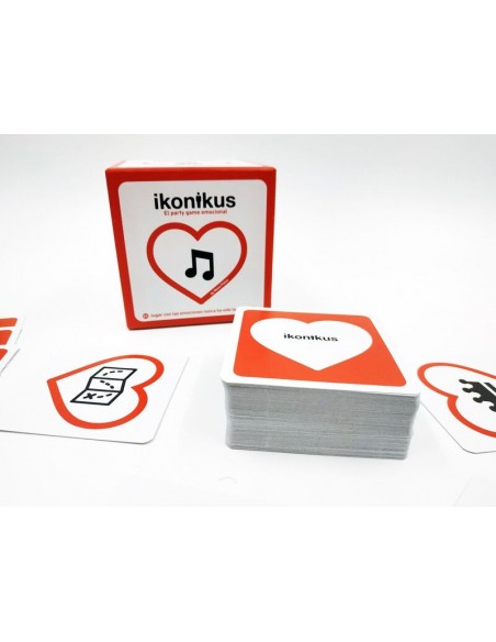 Ikonikus es un juego de cartas sobre emociones de Zacatrus.