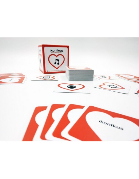 Ikonikus es un juego de cartas sobre emociones de Zacatrus.