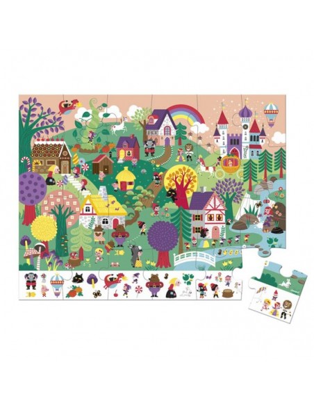 Puzzle de observación los Cuentos - 24 piezas de Janod.