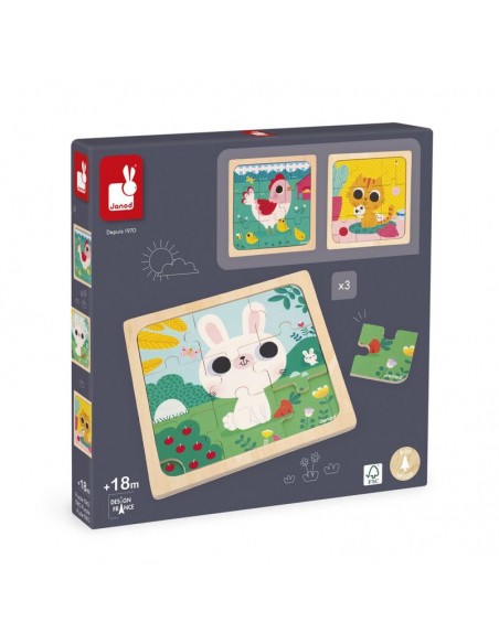 Puzzle Trio de Janod.