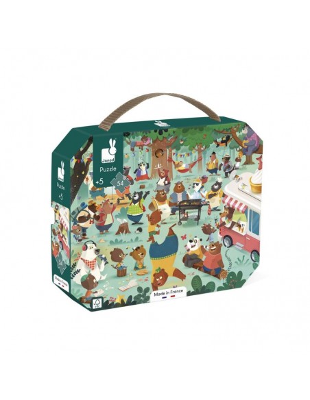 Puzzle la familia de osos - 54 piezas.