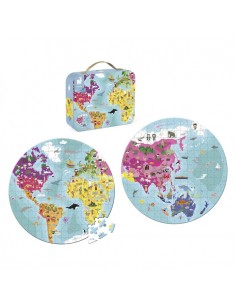 Puzzle ilustrado a dos caras Planeta Azul - 208 piezas. 2